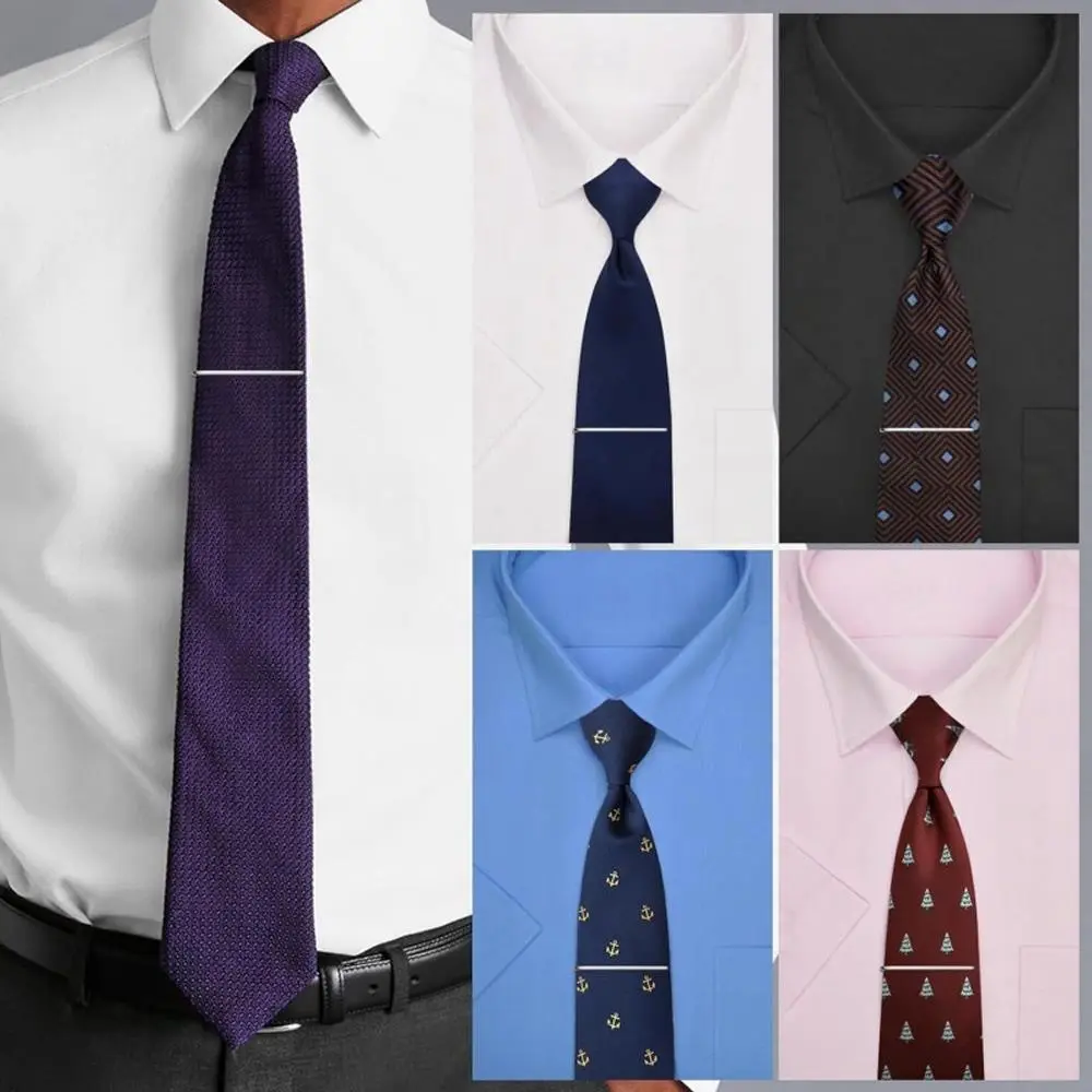 New Fashion Men'S Tie Clips Metal Necktie Daily Business Wedding Ceremony Tie Clip Pin Men Fashion Party Jewelry Accessories