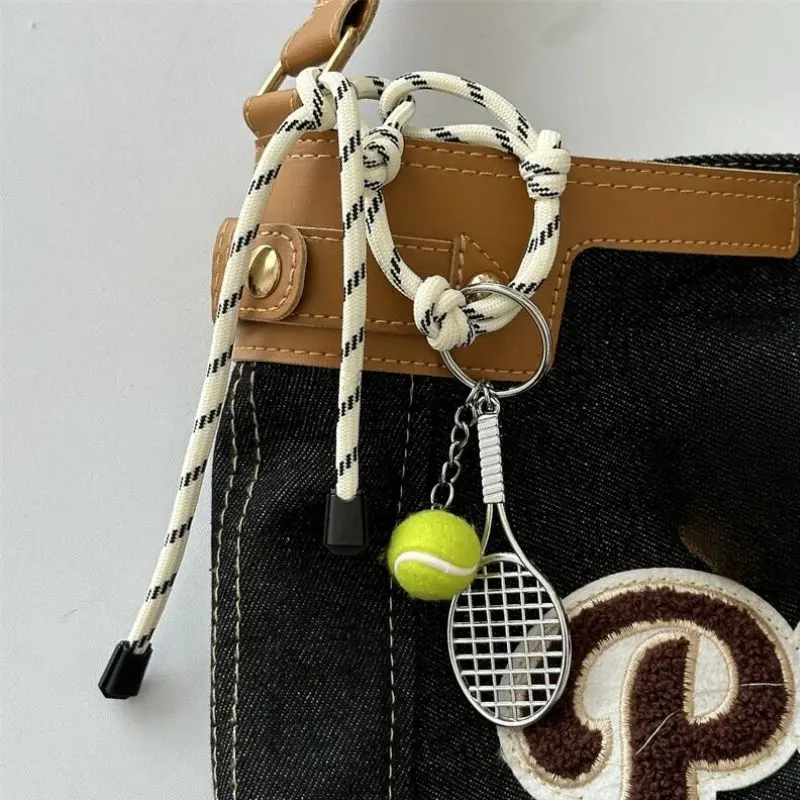 Ins Personalized Creative Baseball Couple Mobile Bag Car Key Pendant Climbing Rope Key Chain Decorative Bracelet Rope Gift