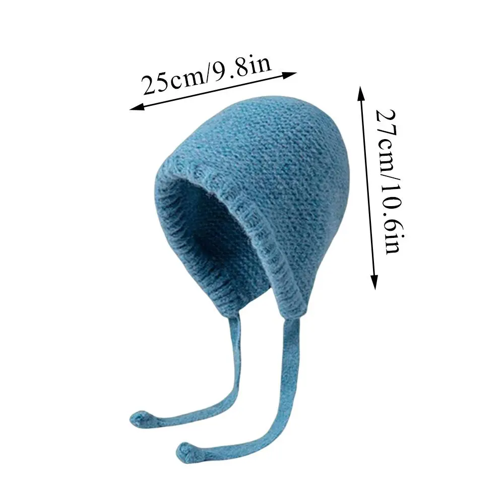 Korea 2024 Winter Hats Balaclava Hat Warm Women Knitted Wool Pullover Hat Gothic Y2k Knitted Winter Beanies Cap Hooded Hat