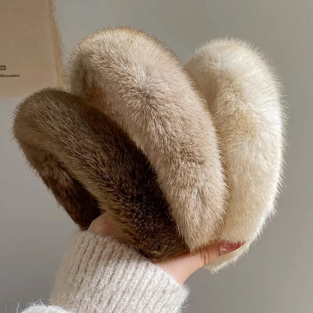 Hot Plush Faux Fur Padded Hair Hoops Autumn Winter Fluffy Furry Hair Bands Plush Thicken Headbands for Women Hair Accessories