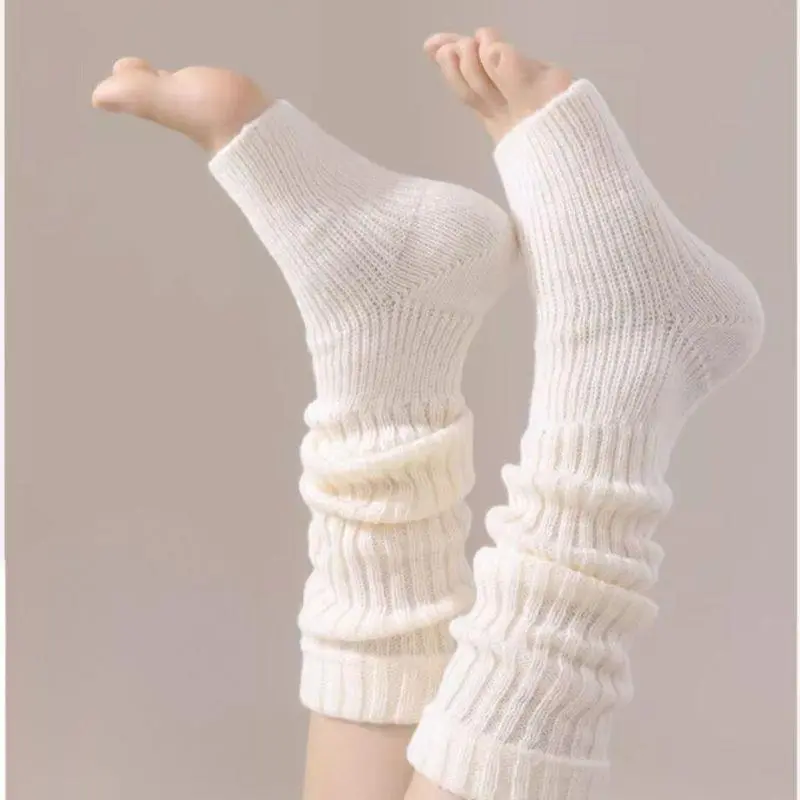 Women's Leg Warmers Autumn Winter Thicken Wool Foot Sock Cashmere Keep Warm Leggings Arm Warm Hosiery Boot Cover Boot Cuffs