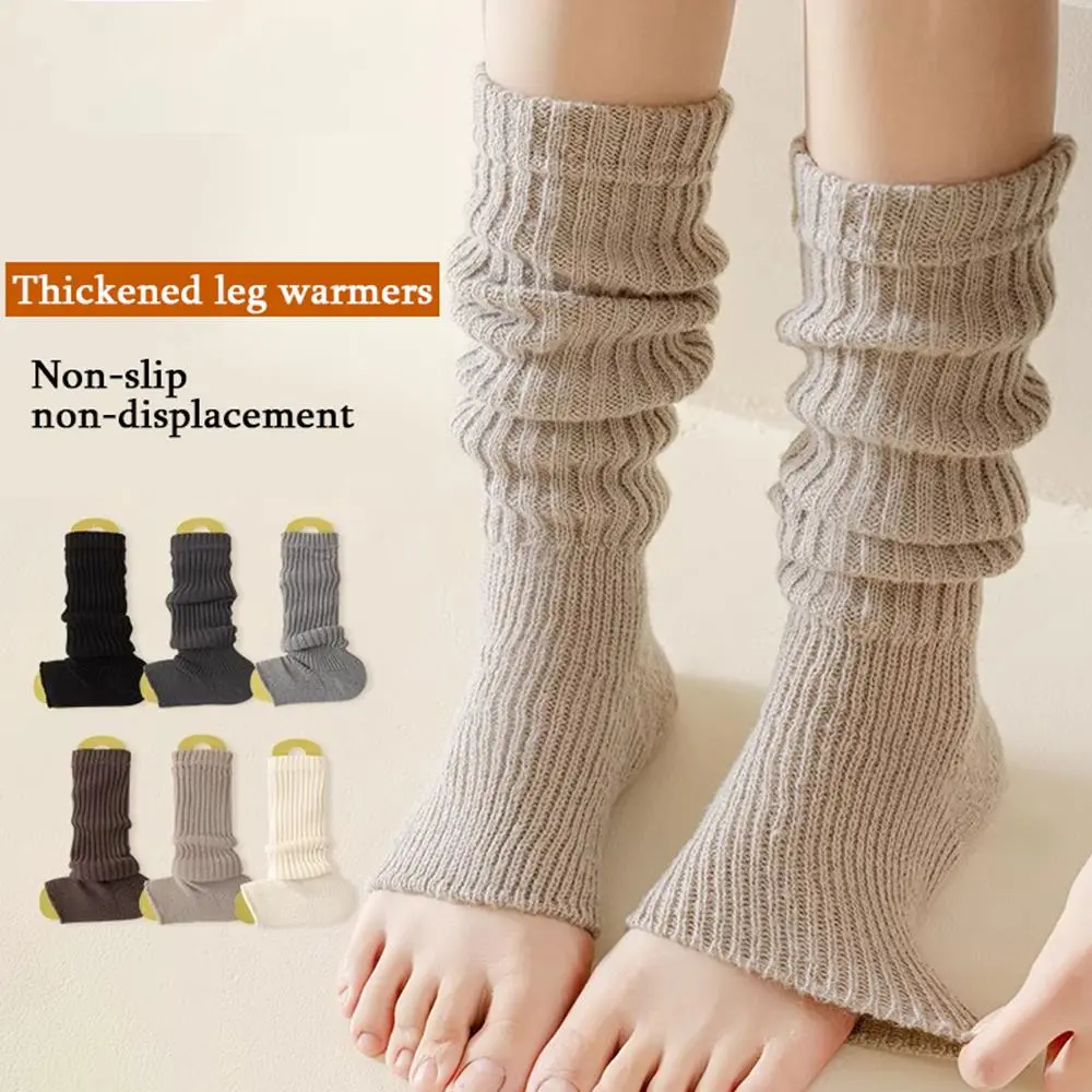 Women's Leg Warmers Autumn Winter Thicken Wool Foot Sock Cashmere Keep Warm Leggings Arm Warm Hosiery Boot Cover Boot Cuffs