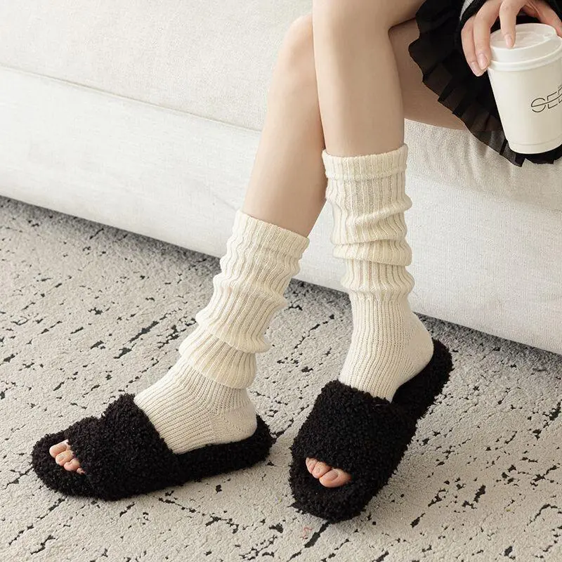 Women's Leg Warmers Autumn Winter Thicken Wool Foot Sock Cashmere Keep Warm Leggings Arm Warm Hosiery Boot Cover Boot Cuffs