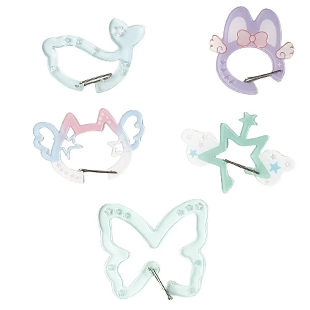 Acrylic Cartoon Climbing Button Carabiner Backpack Hanging Pendant Journal Decoration Korean Keychain Pain Bag Buckle Pendant