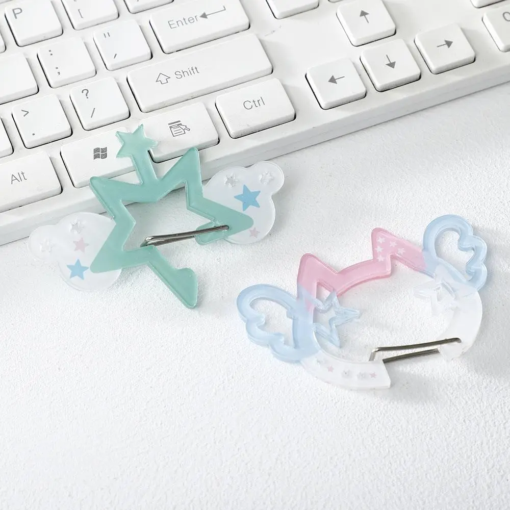 Acrylic Cartoon Climbing Button Carabiner Backpack Hanging Pendant Journal Decoration Korean Keychain Pain Bag Buckle Pendant