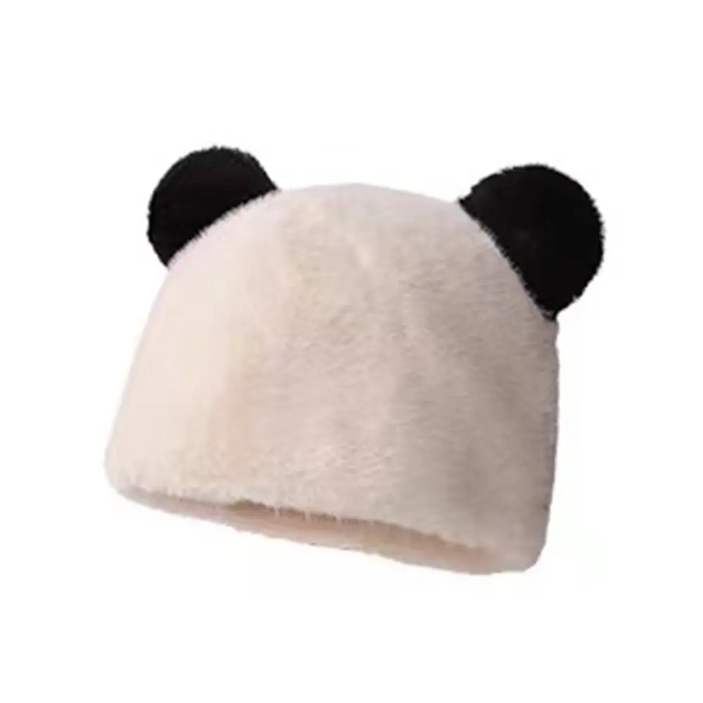 Cute Plush Female Autumn Winter Hat Little Bear Ears Lovely Anti Cold Ear Protection Cap Versatile Cute Women Thick Warm