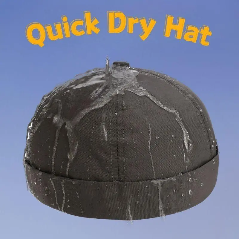 Quick Drying Breathable Fishing Hat Thin Brimless Men's And Women's Hats Watermelon Hats Trendy Men's American Work Clothes Hats
