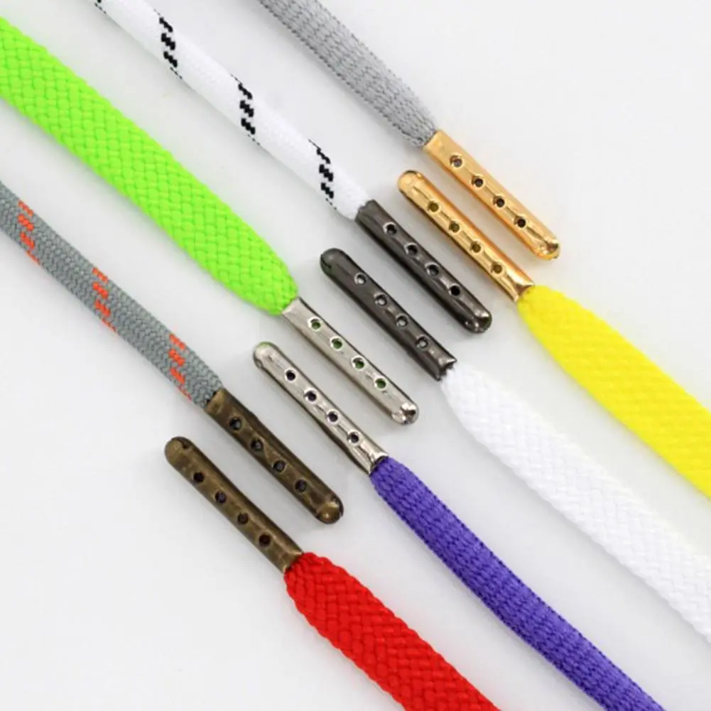 100 PCS Shoelace Head Aglets DIY Shoelaces Repair Shoe Lace Tips Replacement Head Shoestrings Bullet Aglets Shoes Accessories