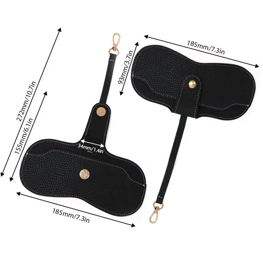 PU Leather Glasses Bag Portable Sunglasses Pouch Slim Fashion Glasses Case Holder Glasses Organizer Travel Sunglasses Pouch