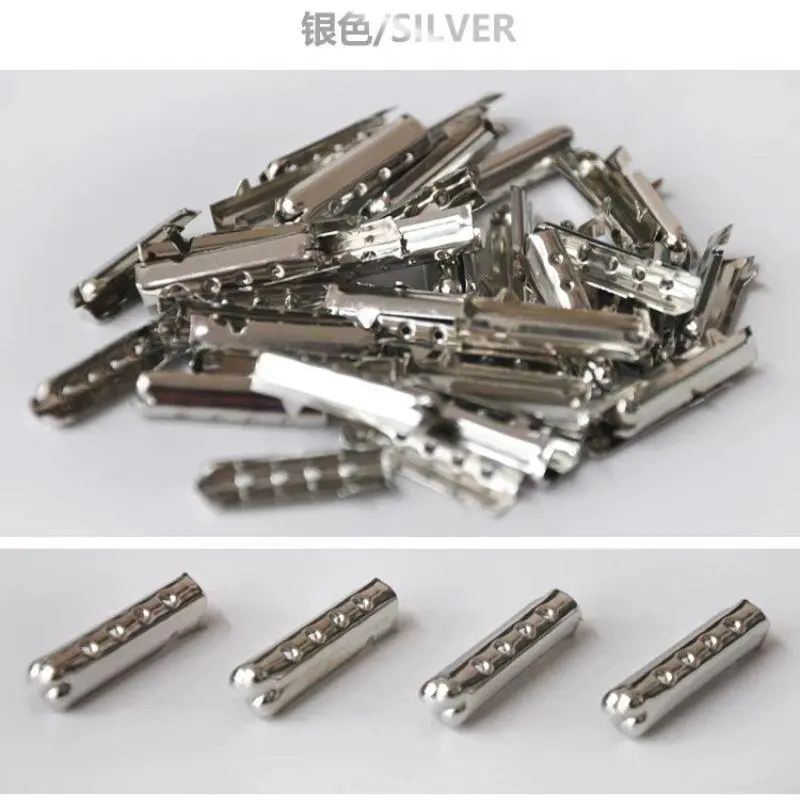 100 PCS Shoelace Head Aglets DIY Shoelaces Repair Shoe Lace Tips Replacement Head Shoestrings Bullet Aglets Shoes Accessories