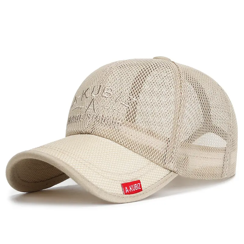 Men's Mesh Baseball Cap Summer Quick Dry Cap Full Mesh Breathable Baseball Hat Unisex Golf Caps For Cycling Hiking Sports Caps