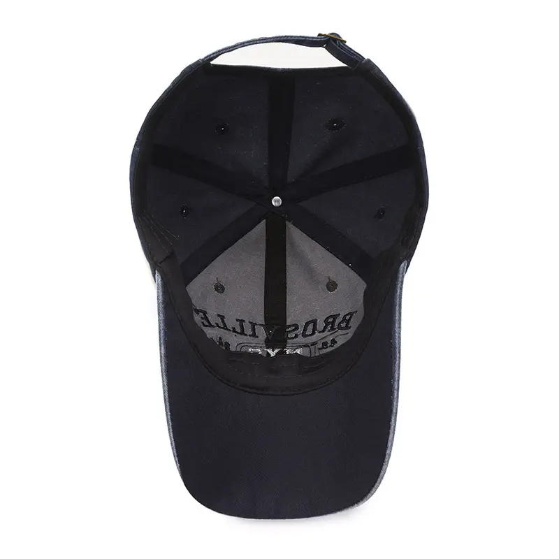 Four Seasons men's baseball cap casual NYS letter embroidered cap Curved roof dome casual sun protection cap