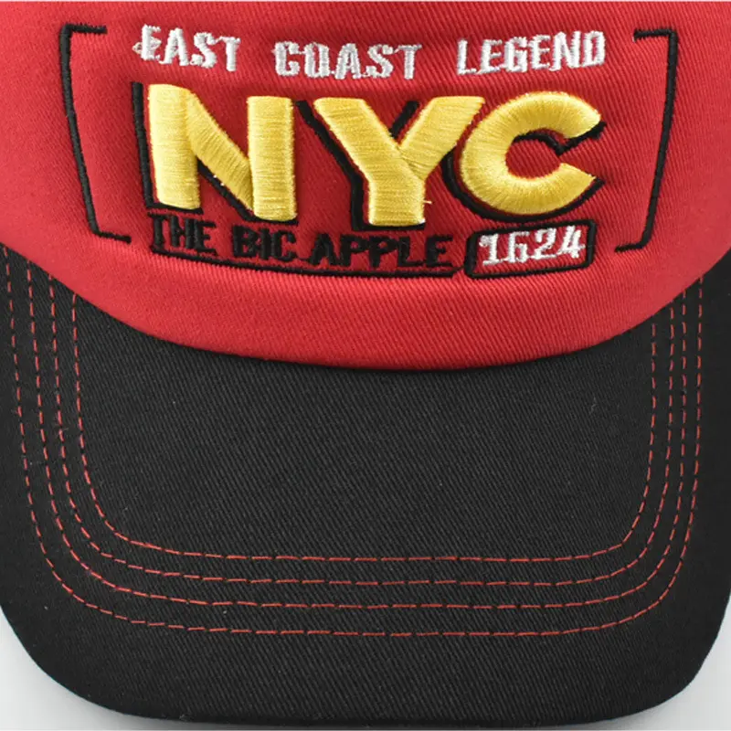 Summer letters NYC Embroidered baseball cap Men's outdoor Sun block breathable mesh cap Women's fashion hat