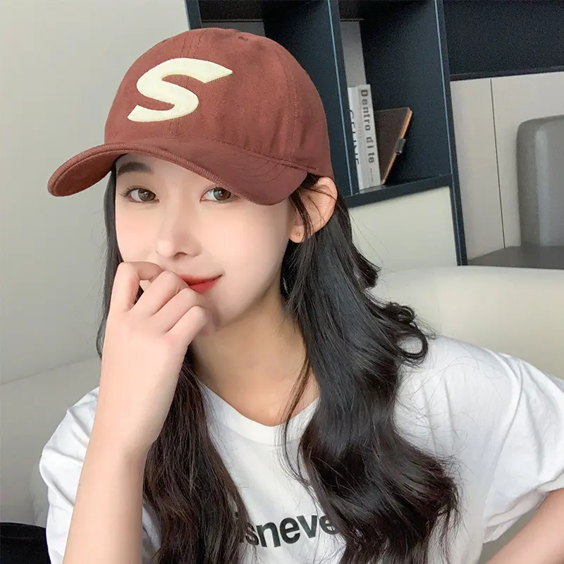 Letter large S baseball cap summer fashion outdoor sun visor
