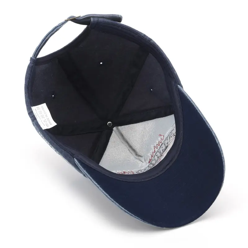 New embroidered shark cowboy cap to make old washed hipster male sex baseball cap female sunblock hat