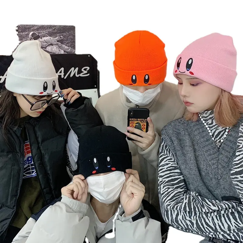Cartoon knitted woolen hat