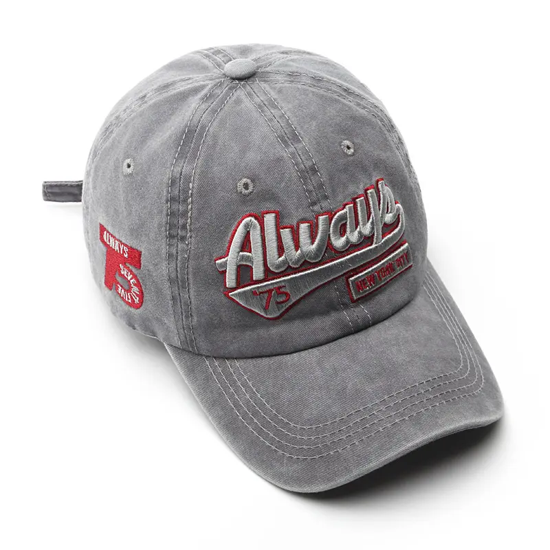 always 75 letter baseball caps  Embroidered classic baseball cap