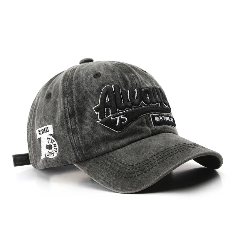 always 75 letter baseball caps  Embroidered classic baseball cap