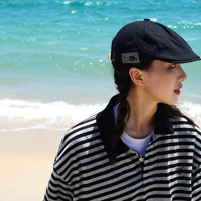 Retro classic beret for men and women Japanese street trend back wearing hat woman Korean version beret