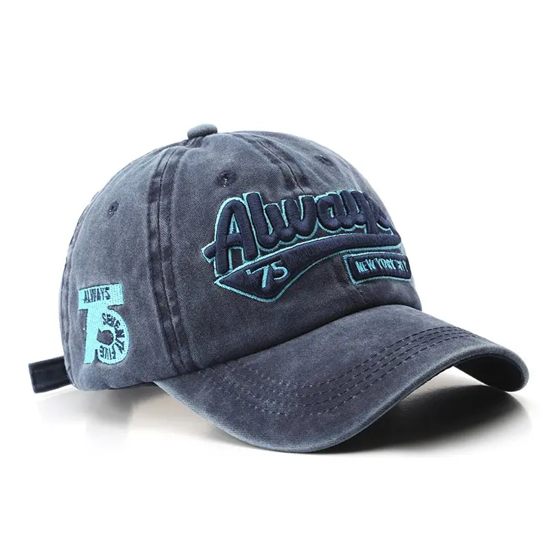 always 75 letter baseball caps  Embroidered classic baseball cap