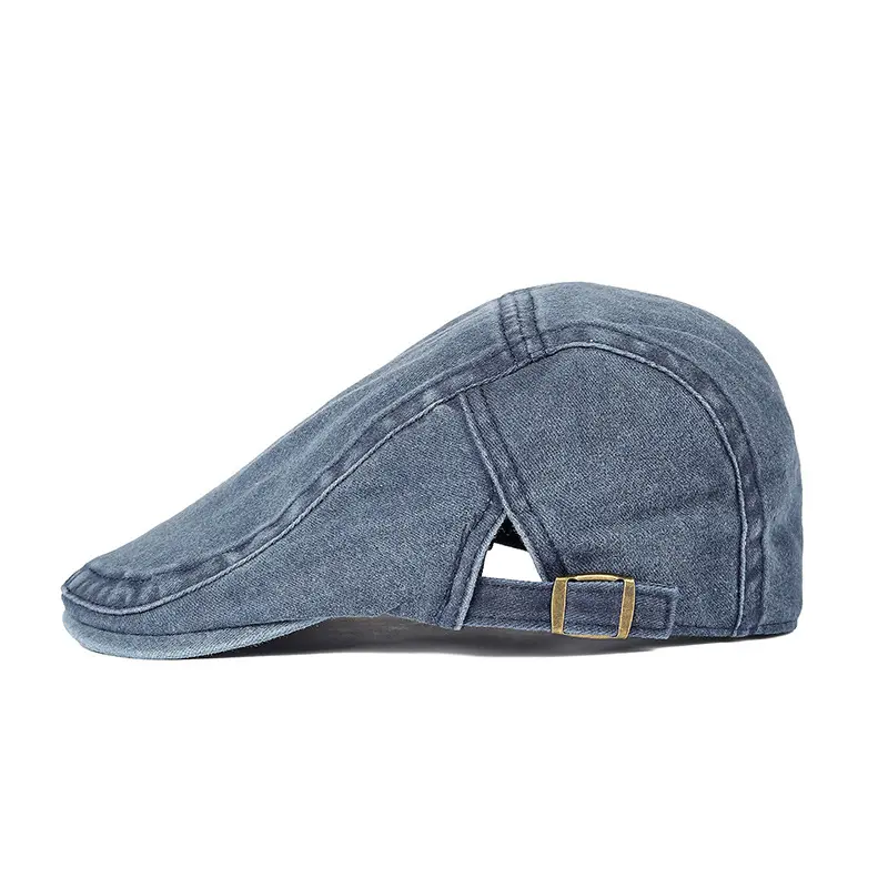 2023 Spring Cotton Solid Newsboy Caps Flat Peaked Cap Men and Women Painter Beret Hats