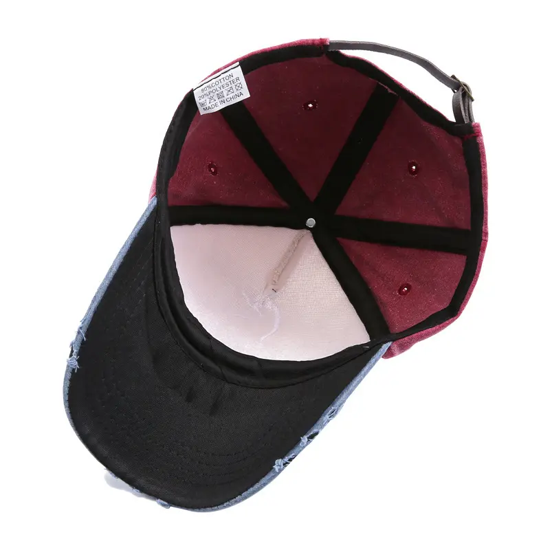 Motorcycle print baseball cap Washed visor American embroidery old duck cap Trucker cap