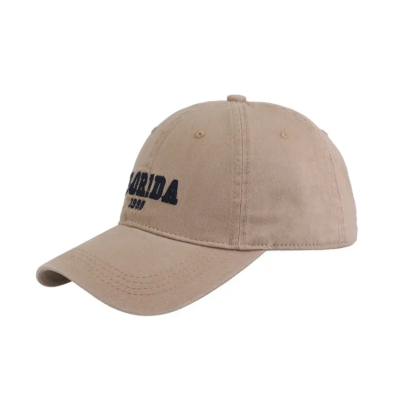 Spring and autumn washed cotton letter embroidery duck hat outdoor travel male sun protection baseball cap