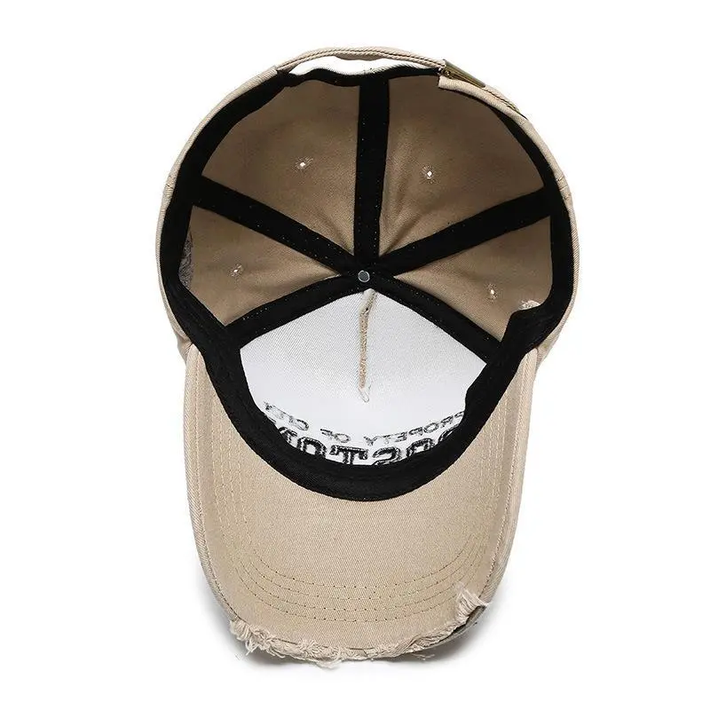 Women's Baseball Cap Spring Summer Soft Top Hat with Side BOSTON Embroidery  And Hole Design Sun Protection Duckbill Cap