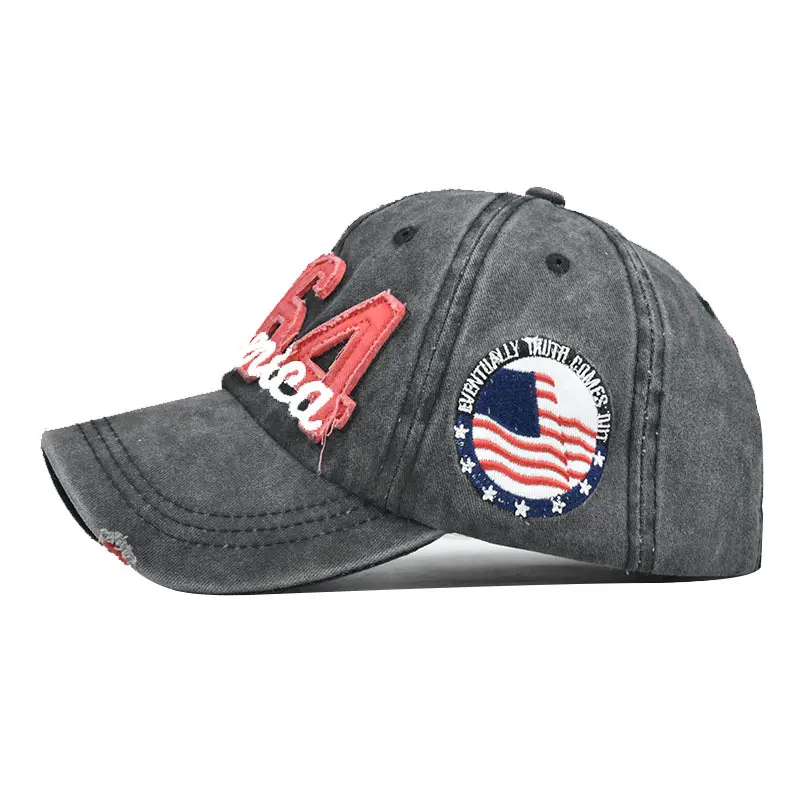2023 New Baseball cap 1964 Embroidery America Wash Cowboy do Old wash cotton Summer men outdoor