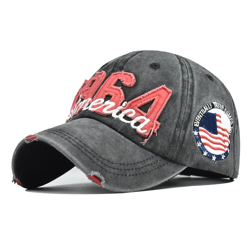 2023 New Baseball cap 1964 Embroidery America Wash Cowboy do Old wash cotton Summer men outdoor