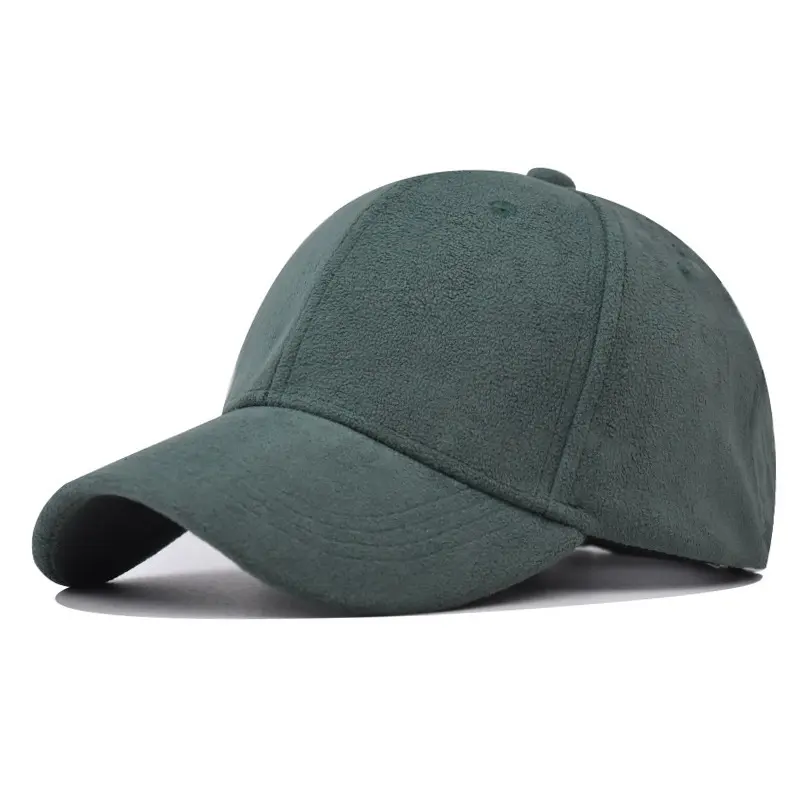 Solid Suede Retro Baseball Caps For Men Women Spring Autumn Street Snapback Hip Hop Hat Adjustable Faux Fur Sunscreen Visor Cap