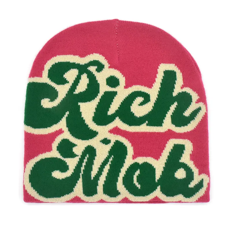 2024 Winter Hats Men Women Unisex Toddler beanie hats Embroidery Rich MOQ Knitted Hat