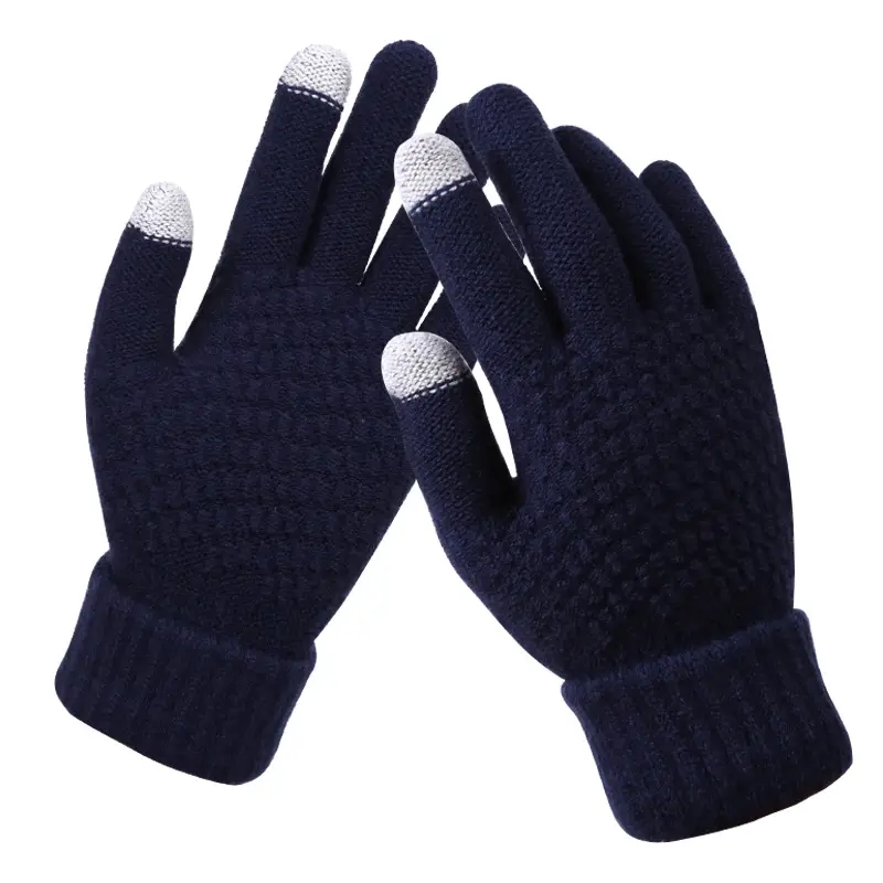 Knitted gloves for men and women for adults