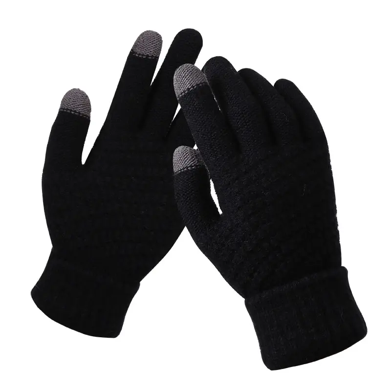 Knitted gloves for men and women for adults