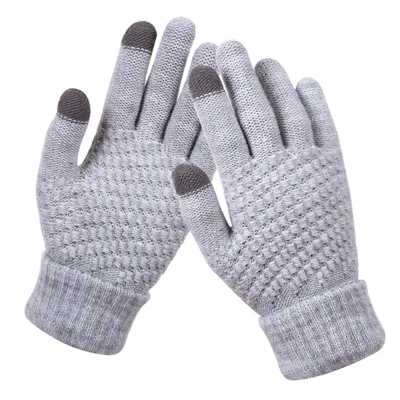 Knitted gloves for men and women for adults