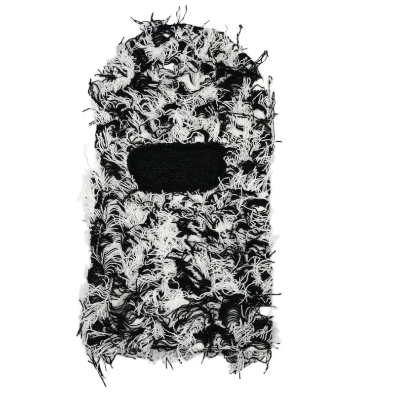 Balaclavas Men's and women's knitted camouflage headgear personalized woolen hats