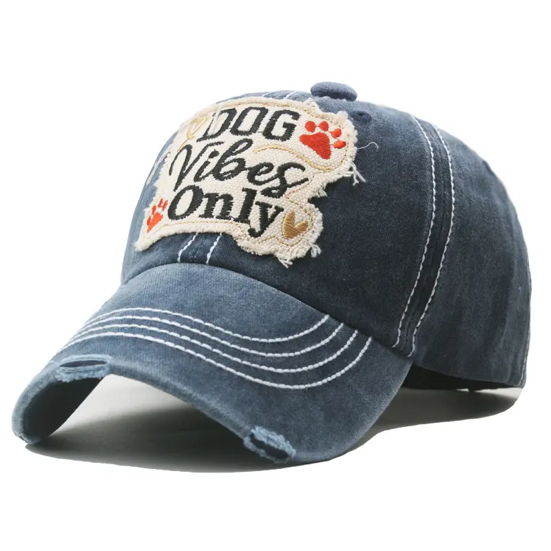 Spring and autumn Outdoor Cotton Hat Letter DOG only Embroidery Wash Men's Hats Baseball