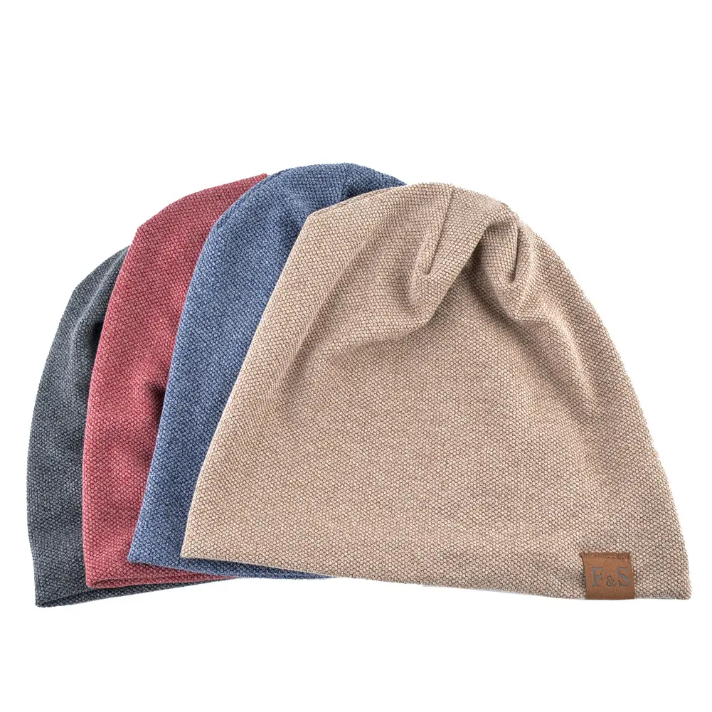 Fashion Simple Solid Color Hooded Wool Hats For Men And Women