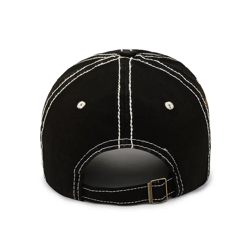 Embroidered letter  SPARK 1932 washed cotton baseball cap women fashion casual cap retro do old visor hat men