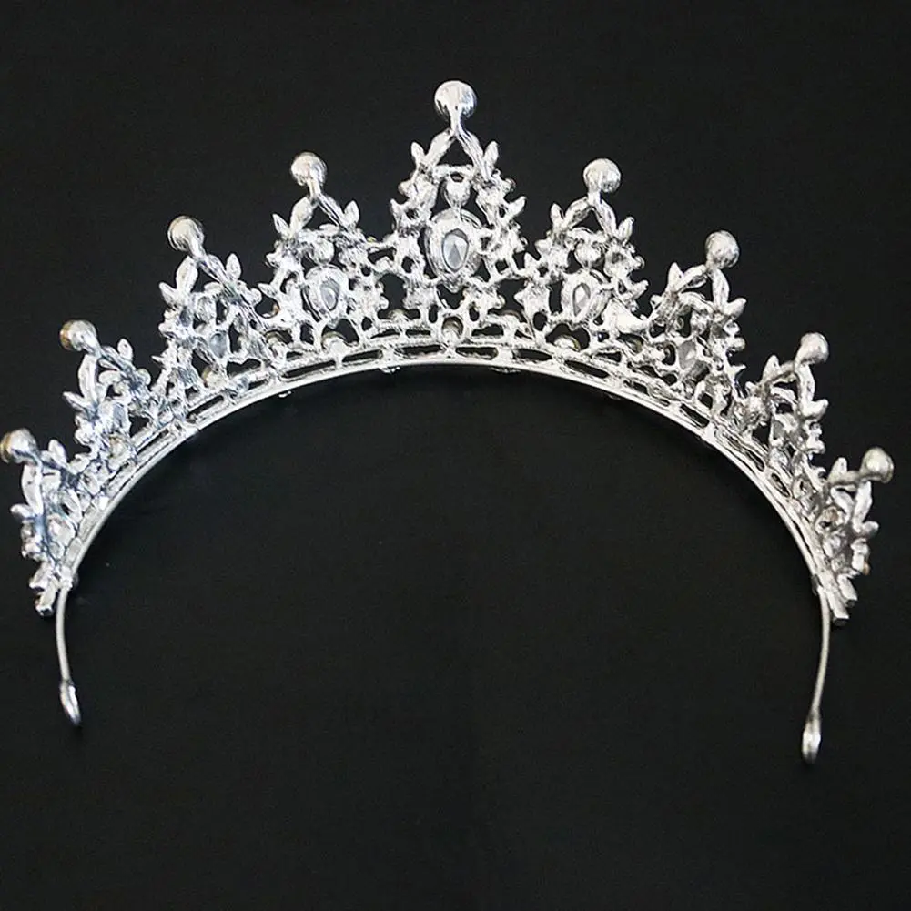 Shiny Rhinestone Luxury Wedding Crown Headbands for Hair Woman Brides Tiaras and Headdresses Stylish Versatile Jewelry