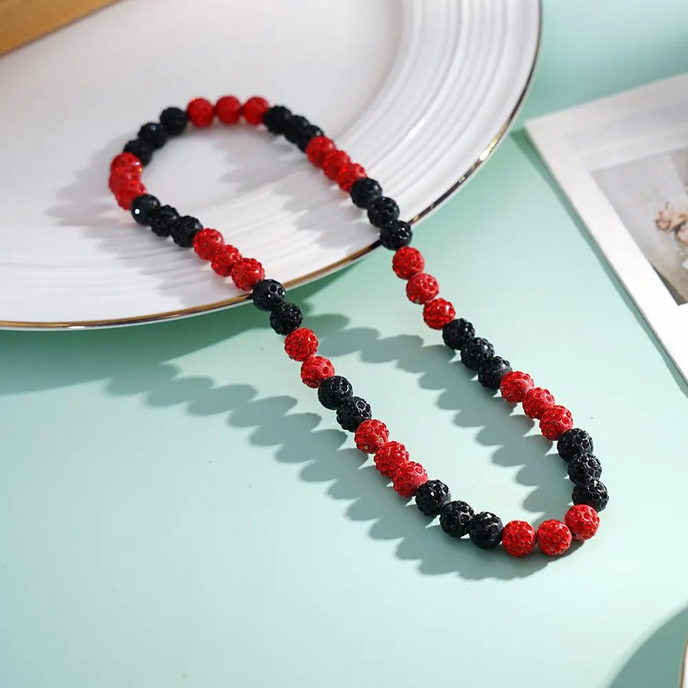 Baseball Ice Necklace Bling Baseball Necklace Athlete Inspired Rhinestone Necklace Accessories Gift for Boys Men Baseball L K1V4