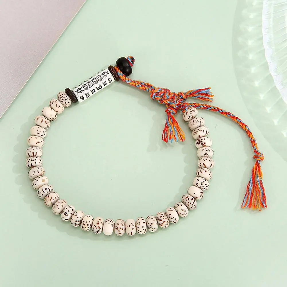 Tibet Bodhi Seed Beads Bracelet For Women Zen Buddha Men Jewelry Unisex Yoga Meditation Macrame Bangle Soul Freedom F8S1