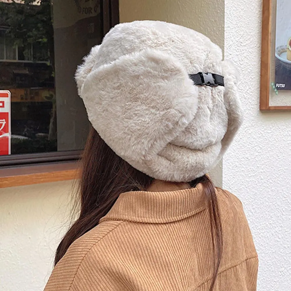 Outdoor Windproof Earflaps Warm Hat Winter Men Women Bomber Hat Russian Trapper Trooper Hat Snow Ski Hat Lei Feng Cap