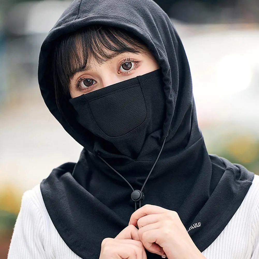 Winter Warm Balaclava Cycling Cap Outdoor Sports Windproof Bib Cold-proof Bicycle Cap Motorcycle Ski Women Polar Men Fleece
