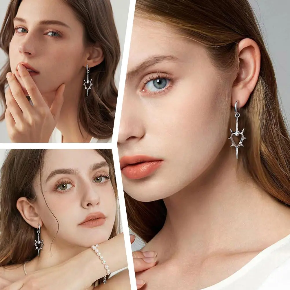 Classic Star Earrings | Grunge Jewelry Hypoallergenic Goth Edgy Alt Fairy Punk Aesthetic Dangly Chunky Coquette Minimalist