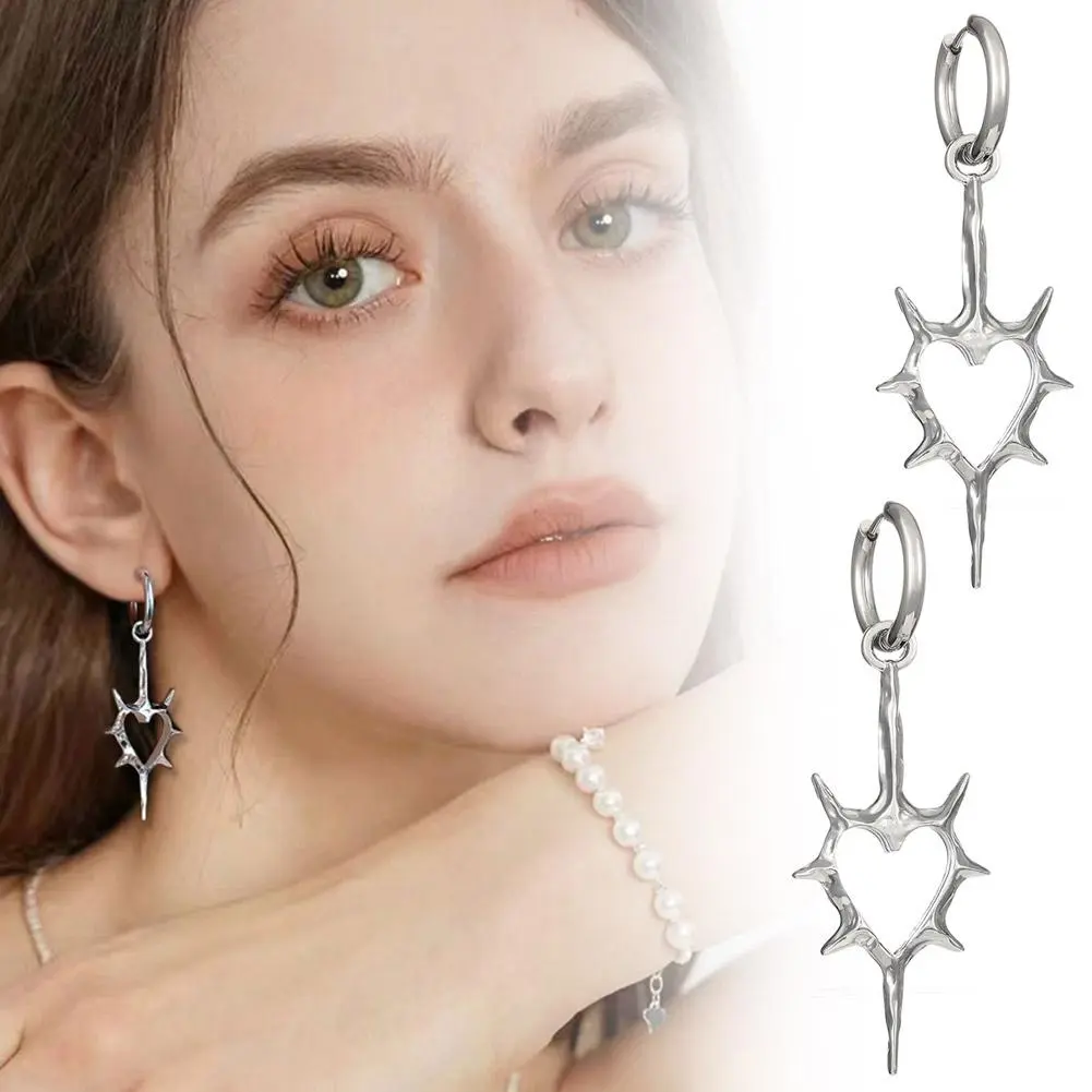 Classic Star Earrings | Grunge Jewelry Hypoallergenic Goth Edgy Alt Fairy Punk Aesthetic Dangly Chunky Coquette Minimalist