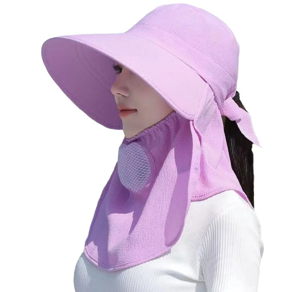 Summer Quick Dryng UV Protection Fisherman Cap Face Neck Cover Outdoor Fishing Cycling Removable Men Visor Hat Women Bucket Hat