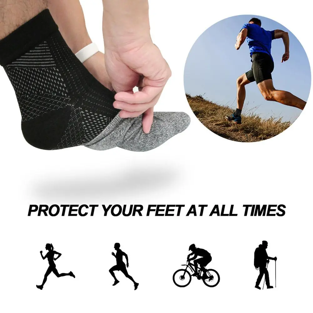 1Pair Neuropathy Socks, Ankle Brace Socks and Tendonitis Compression Socks, For Pain Relief and Plantar Fasciitis for Women Men