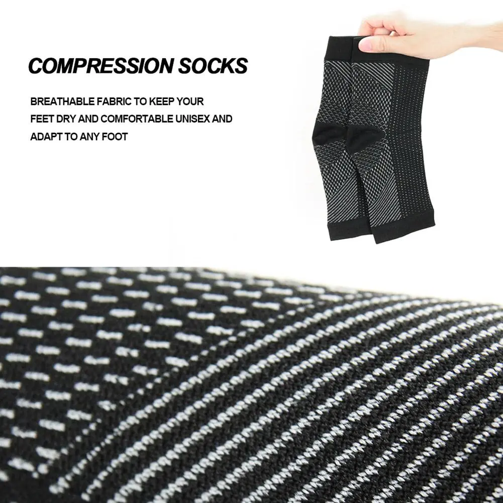 1Pair Neuropathy Socks, Ankle Brace Socks and Tendonitis Compression Socks, For Pain Relief and Plantar Fasciitis for Women Men