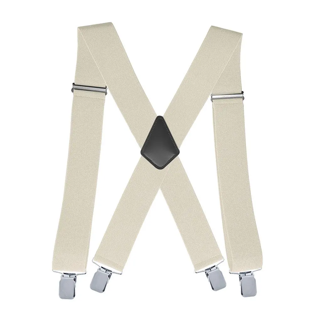 5.0cm Three-clip Extended Suspenders Men's Suspenders Are Convenient For Work Suspenders Widened Extended Suspenders Wholes S6Y8